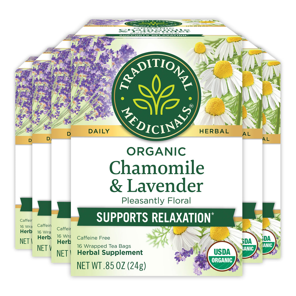 Organic Chamomile & Lavender packages