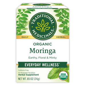 Moringa with Spearmint & Sage Tea front facing box