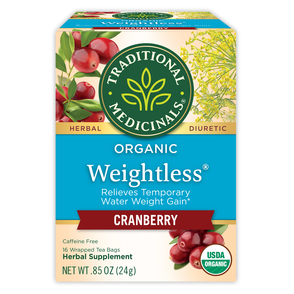 weightless cranberry herbal supplement packaging